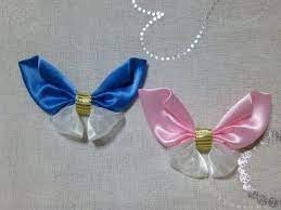 100均リボン 簡単 蝶リボンの作り方 youtube 手作り アクセサリー 子供 手作り ヘアアクセ リボン