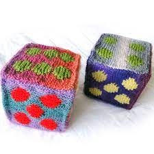 Apr 09, 2016 · i have not knitted anything much beyond some lacy shawls and was a bit wary about constructing anything. Hand Knitted Cushion Dice Soft Toy Large 6 15cm Christmas Gift Kay Burton Artist