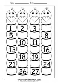 Missing Numbers 1 To 30 Four Worksheets Free Printable