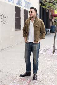 Options abound for wearing jeans with your chelsea boots! Men S White Polo Blue Jeans Brown Leather Chelsea Boots Lookastic