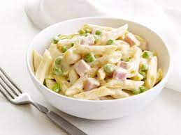 Four Cheese Pasta With Peas And Ham Recipe Food Network Recipes Pasta With Peas Ham Peas And Pasta