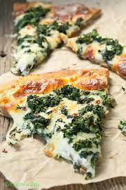 Roasted Garlic Spinach White Pizza Recipe Healthy Pizza Healthy Pizza Recipes Recipes