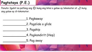 Some of the worksheets for this concept are fundamental movement skills non locomotor stability, grade r foundation phase. Pasagot Po Plss Palagay Nalng Po Kung Lokomotor O Di Lokomotorã‚· Ty Brainly Ph