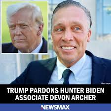 President Donald Trump pardoned Hunter Biden's former business partner Devon  Archer