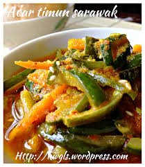 Cara 1) tumis bahan a sehingga garing dan masuk bahan kisar. Sarawak Pickled Cucumber Acar Timum Sarawak Guai Shu Shu