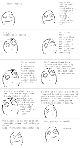 You can imagine what that was like: Meme On Reddit Diagnoses Testicular Cancer