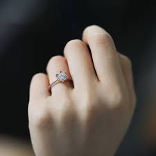 Classic Engagement Rings 925 Sterling Silver Six Claws Design Classic Engagement Rings Engagement Rings Fashion Rings