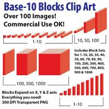 Base 10 Blocks Red Clip Art Commercial Ok Z Is For Zebra Oblique This Set Contains Graphics For The Following 1 Base 10 Blocks Base 10 Clip Art