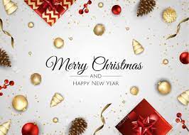 Choose from hundreds of free christmas wallpapers. Merry Christmas And Happy New Year Xmas Background With Gift Box Snowflakes And Balls Design Royalty Free Cliparts Vectors And Stock Illustration Image 132273483