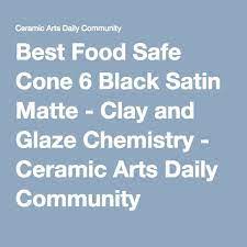 Best Food Safe Cone 6 Black Satin Matte Glaze Recipe Ceramic Glaze Recipes Glazes For Pottery