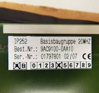 Siemens Simatic 9AC9100-0AA10 IP252mx Basisbaugruppe - /OVP-