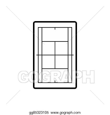 Tennis court stock vectors, clipart and illustrations 10,961 matches. Stock Illustration Tennis Court Black Simple Icon Clipart Drawing Gg85323105 Gograph