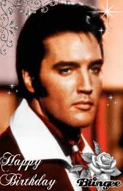 Plus de 100 morceaux de cartes de vœux et d'images animées pour les femmes. Happy Birthday Elvis Elvis Presley Joyeux Anniversaire Elvis Elvis