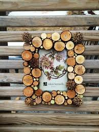20 Creative Photo Frame Display Ideas 2017 Wood Slice Art Decor Creative Photo Frames Wood Art Projects