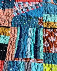 Happy #nationalquiltingday! This was the last quilt I completed (number 6),  over 2 years ago when we were still living in Austin. It's a crumb quilt,  made up of the scraps from