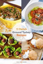 Unrated 34 read more ground turkey noodle bake on a red plate with garlic bread. 11 Ground Turkey Recipes For Your Clean Eating Plan