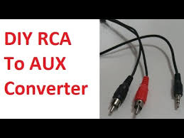 Aux jack on rear panel. How To Diy Rca To Aux Converter Youtube