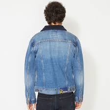 Nautica Jeans Co Sherpa Collar Denim Jacket