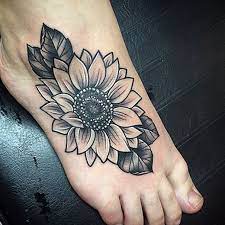Sunflower tattoo on foot by enigma ink. Sunflower Tattoo On Foot Sunflower Foot Tattoos Foot Tattoos Sunflower Tattoos