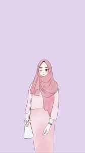  Girls Hijab Illustration Aesthetic Ilustrasi Karakter Kartun Hijab Kartun