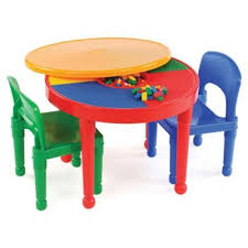 Tot Tutors 2 In 1 Lego Compatible Activity Table And Chair Set Kids Table And Chairs Lego Activity Table Table And Chair Sets