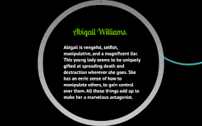 Abigail gives new meaning to the phrase all is fair in love and war. she has brooded over her sexual encounter with proctor for seven months. Abigail Williams By Dulce Garay On Prezi Next
