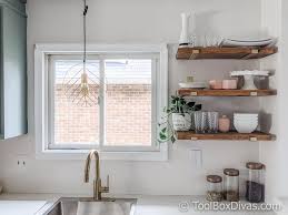 Get inspired by these open shelving ideas. Modern Farmhouse Diy Open Shelving Toolbox Divas