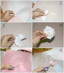 Cara mudah buat bunga tisu carnation joy studio design via www.joystudiodesign.com. 21 Cara Membuat Bunga Tisu Yang Populer