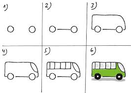 Bus Zeichnen Zeichnen Lernen Fur Kinder Kinder Zeichnungen Kinder Zeichnen