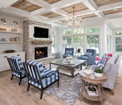 House Tour Yes Please A Fresh And Classic Weekend Retreat In 2020 Living Room Ceiling Chandelier In Living Room Livingroom Layout
