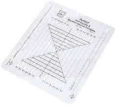 Amazon.com: June Tailor 10x12 Perfect Half Square & Quarter Square Triangle  Ruler