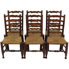 English Set Of Six Oak Ladder Back Dining Room Chairs Ladder Back Dining Chairs Dining Chairs Dining Chair Set
