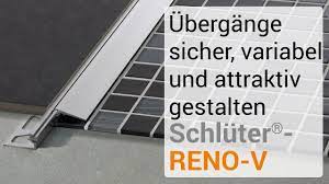 Beste übergangsschiene fliesen von übergangsprofil 29 5×1 5mm superflach selbstklebend 100. Ubergangsprofil Schluter Reno V Ubergange Sicher Und Attraktiv Gestalten Youtube