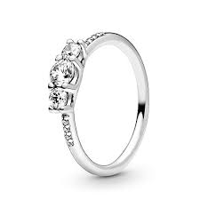 Pandora Jewelry Clear Three Stone Cubic Zirconia Ring In Sterling Silver Size 6 Buy Online In China At China Desertcart Com Productid 48212805 Pandora jewelry elegant sparkle cubic zirconia ring in sterling silver.
