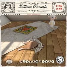 Dollhouse Printables Miniature Wood Floor Parquet Wallpaper Light Wooden Flooring Digital Sheet Download For 12 Scale Roombox Diorama Wood Floors Dollhouse Printables Doll House