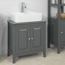 Mobile bagno sospeso composto da due moduli laterali con due cassetti ciascuno (4 cassetti in totale) e 1 modulo centrale di uno sportello. Sobuy Mobile Sottolavabo Per Bagno Con 2 Ante Senza Lavabo L60 P30 A62cm Grigio Frg202 Dg Under Sink Storage Sink Storage Bathroom Storage Cabinet