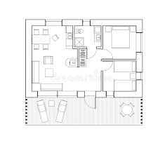 Nicht nur für den hausbau ist der grundriss die notwendige basis, sondern auch, wenn sie einen umbau, eine sanierung oder eine renovierung ihres hauses planen. Zeichnen Lokalisierter Grundriss Des Einfamilien Hauses Stock Abbildung Illustration Von Baumuster Haus 121863444