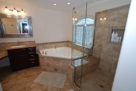 Our shower stalls with seats are barrier from and wheelchair accessible. Corner Tub Shower Seat Master Bathroom Reconfiguration Yorba Linda Traditional Bathroom Orange County By Dreamworks Remodeling Houzz