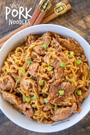 I love that it cooks quickly, but remains. Spicy Pork Noodles Plain Chicken