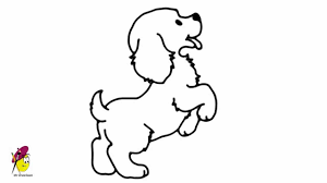 Download 9,900+ royalty free dog standing vector images. Standing Baby Dog How To Draw A Dancing Dog Easy Drawing Youtube