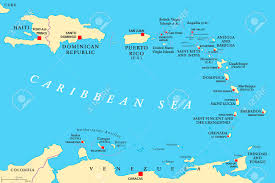 The chain of the lesser antilles islands begins in the virgin islands, and wraps in a southerly direction around the eastern caribbean. Manual Antilles