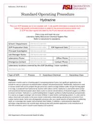 Hydrazine Ucla David Geffen School Of Medicine Laboratory