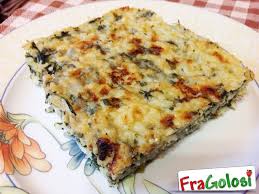 In questa ricetta di baccalà al forno, troviamo tutto il gusto del merluzzo su un letto di patate croccanti.e' un secondo piatto che merita senz'altro di comparire sulla tavola della domenica dei vostri pranzi in famiglia. Ricetta Risotto Con Gli Spinaci Al Forno Ricette Di Fragolosi
