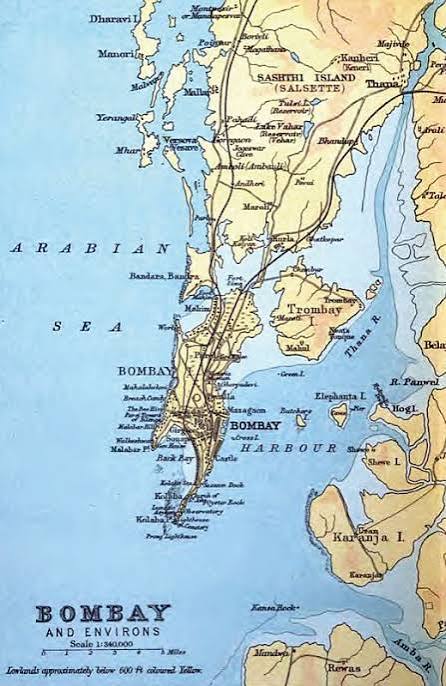 1893 Map of Bombay looks like Mumbai in next 50 years. : r/mumbai