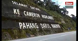 To the west, it shares part of its border with perak. Laluan Ke Cameron Highlands Lancar