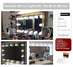 Besides you can choose the tools you desire, of course, you can reduce if you are interested in making the diy vanity mirror with light for bedroom by yourself, please pay the attention to watch a tutorial video from simply. Waneway Vanity Lights For Mirror Diy Hollywood Lighted Makeup Vanity Mirror Dimmable Lights Stick On Led Mirror Light Kit For Vanity Set Plug In Makeup Light For Bathroom Wall Mirror 14 Bulb