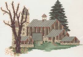 See more ideas about cross stitch, stitch, cross stitch patterns. Rustic Barn Counted Cross Stitch Pattern