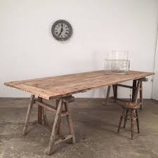 120 par 80 avec champs faconnés, rayon de 20mm au 4 angles, epaisseur 8mm, avec 4. Jolie Table A Treteaux Ajustable En Sapin Delave Meuble A Fabriquer Soi Meme Idees Veranda Table Treteau