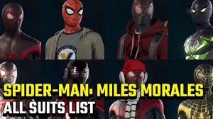The sunset single player podcast: Spider Man Miles Morales Suits List All Costumes And Suit Powers Gamerevolution