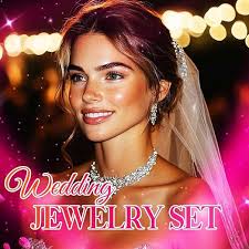 Parure Bijoux Mariage Zoestar Parure De Bijoux De Mariu00e9e En Argent Avec  Collier Et Parure Bijoux Femme Mariage